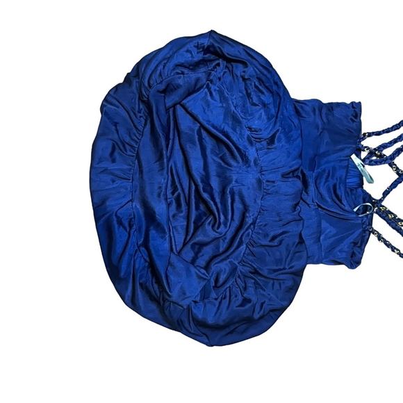 Marciano Women's Blue Backless Long Dress with Spaghetti Straps, Size XS - Picture 6 of 6